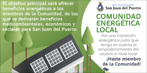 La comunidad energética de San Juan del Puerto fomentará el autoabastecimiento local