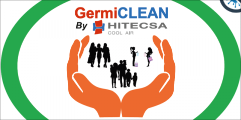 Módulos germicidas con rayos UV-C GermiClean de Hitecsa para climatización por aire