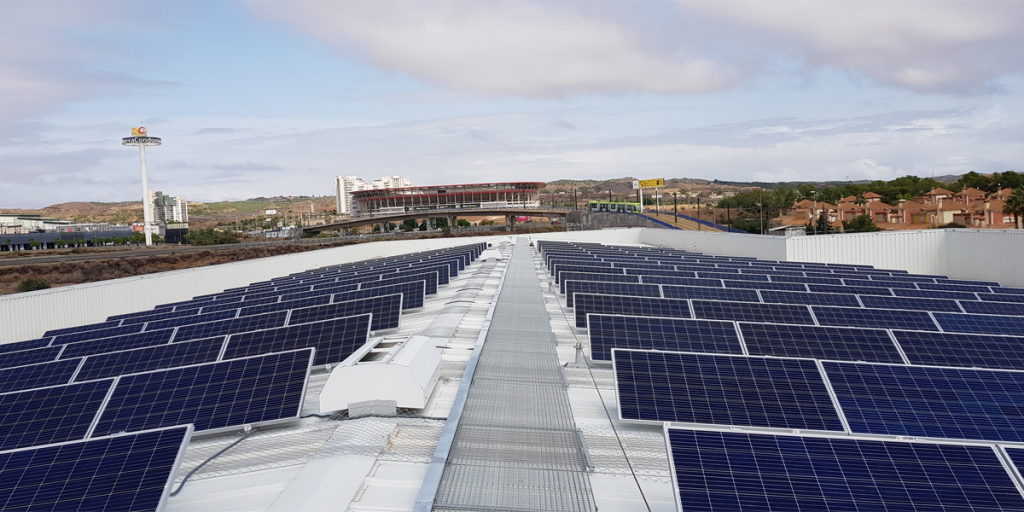 El tranvía de Murcia estrena una gran instalación fotovoltaica para proveerse de energía