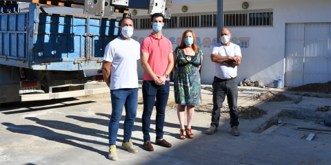 Cubierta solar en un colegio de Palma del Río que suministrará energía a tres edificios públicos