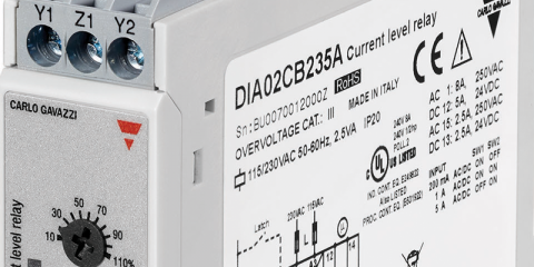 El relé DIA02 de Carlo Gavazzi controla la intensidad de carga de equipos de climatización