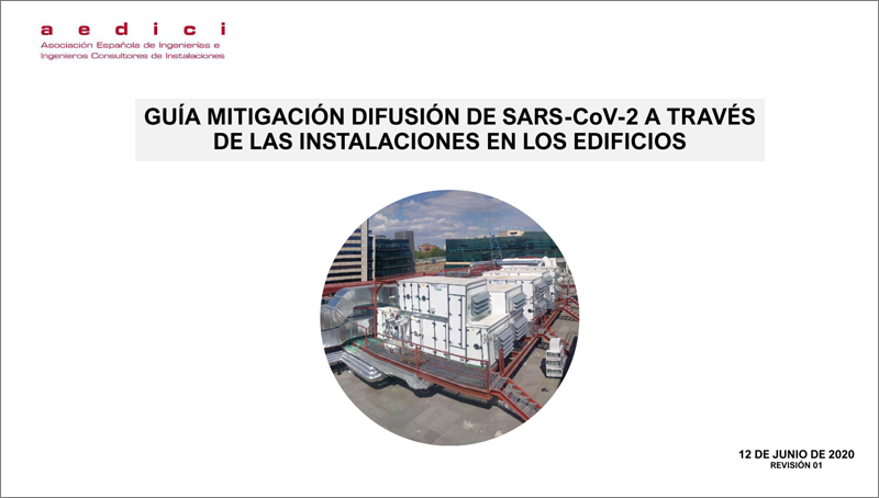Guía de mitigación digusión de Sars-Cov-2 a través de las instalaciones en los edificios