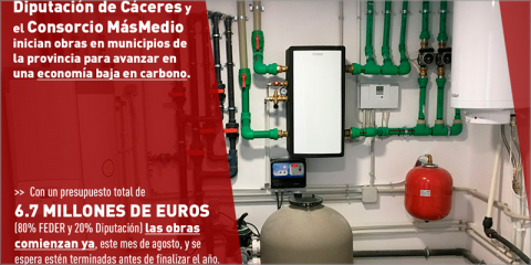 Cáceres promueve una economía baja en carbono actuando en sus edificios públicos