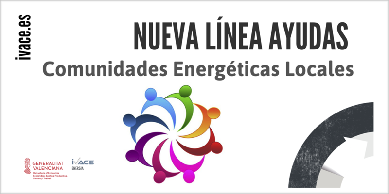 cartel ayudas comunidades energéticas locales de Valencia