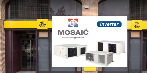 Sistema de climatización más eficiente en la Oficina de Correos de Azagra en Navarra