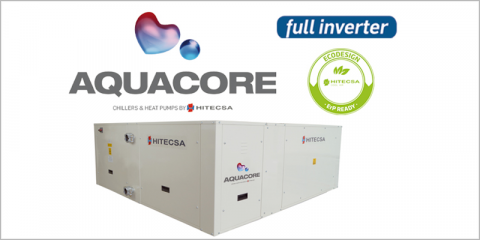 La nueva bomba de calor Aquacore de Hitecsa climatiza mediante una red hidráulica