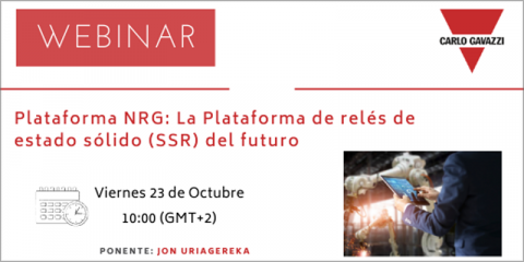 Webinar ‘Plataforma NRG: La Plataforma De Relés De Estado Sólido (SSR) del Futuro’