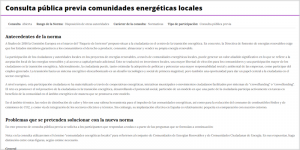 Texto de la consulta pública