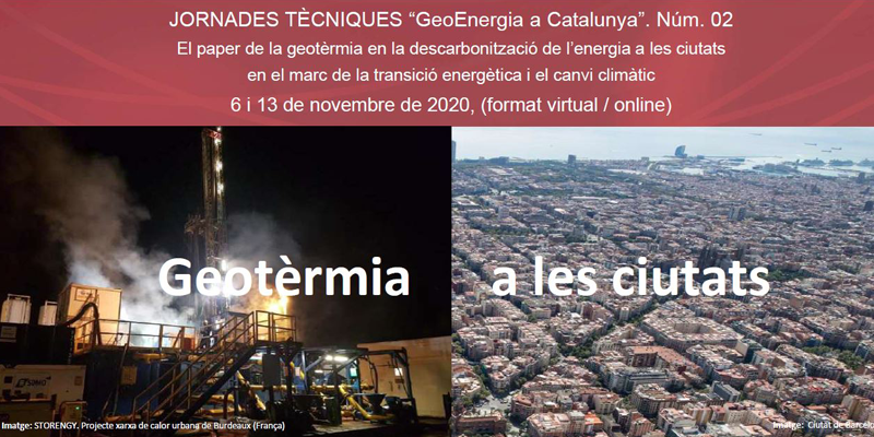 La segunda edición de las jornadas técnicas ‘GeoEnergia en Cataluña’ se celebrará en formato virtual