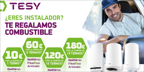 TESY desarrolla una nueva campaña de termos eléctricos para instaladores
