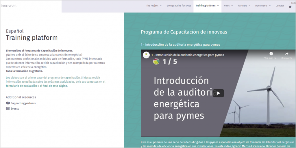 Programa de formación de Innoveas