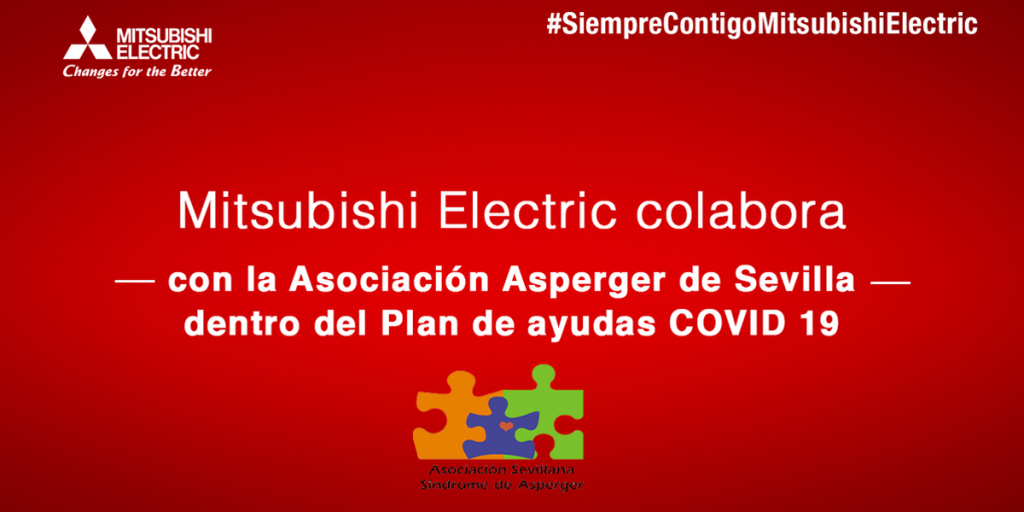 Donación de purificadores de Mitsubishi Electric a la Asociación Asperger de Sevilla.
