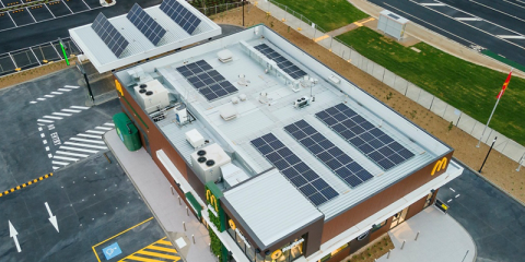 Restaurant Using Solar Panel Control energético y energía solar en el nuevo restaurante de McDonald ...