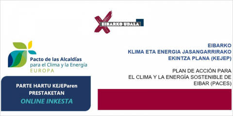 El municipio guipuzcoano de Eibar pone en marcha el Plan de Acción para el Clima y la Energía Sostenible