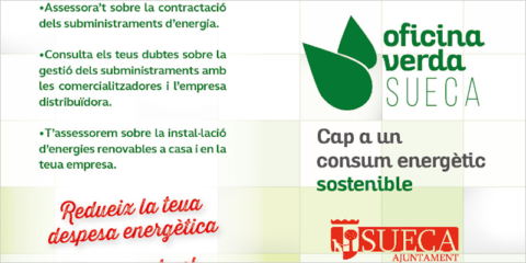 La nueva Oficina Verde del municipio valenciano de Sueca ofrece asesoramiento en materia energética