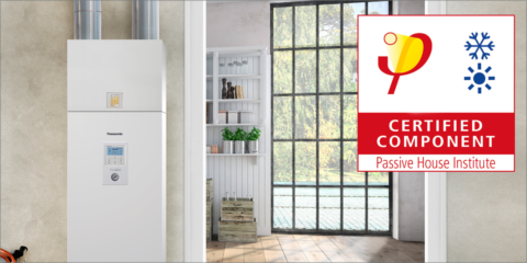 Las bombas de calor aire-agua de Panasonic, certificadas como componentes Passivhaus