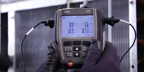 Testo 570: puesta en marcha de un sistema de refrigeración