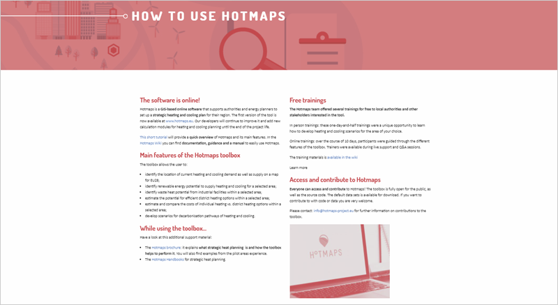 Cómo usar Hotmaps