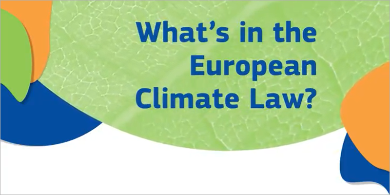 El acuerdo sobre la ley climática de la UE permite avanzar hacia la neutralidad de carbono en 2050
