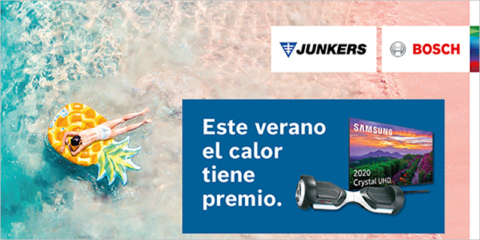 Campaña de Junkers-Bosch para promover la instalación de calentadores y termos eléctricos
