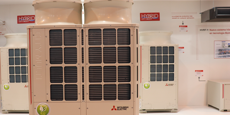 Mitsubishi Electric del Salón Internacional de Climatización y Refrigeración en 2019.