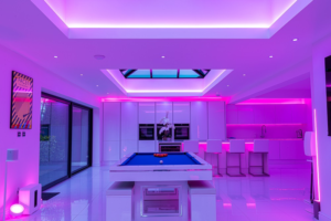 Cocina con iluminación de Ansell Lighting