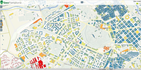 El mapa solar de Pamplona muestra un potencial de generación renovable del 76,6%