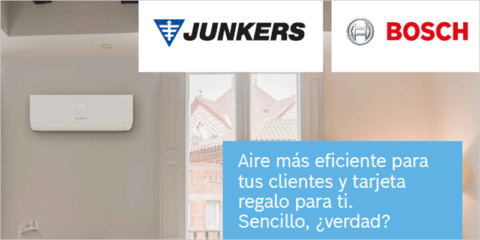 Nueva campaña promocional de Junkers-Bosch para adquirir equipos de climatización eficientes