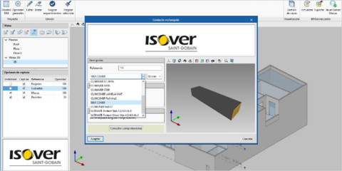 El nuevo software Open BIM Isover ofrece materiales de aislamiento para climatización y ventilación