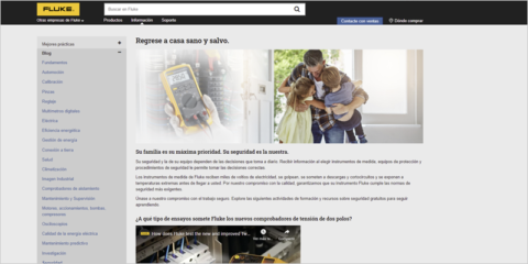 El centro de recursos de Fluke reúne materiales con soluciones para la seguridad eléctrica
