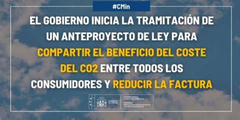 Comienza a tramitarse la normativa para compartir el beneficio del coste de CO2 entre los consumidores