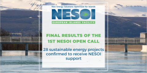 Un total de 28 proyectos de energía renovable en islas europeas recibirá el apoyo legal y financiero de Nesoi