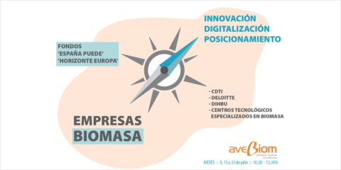 Avebiom organiza tres seminarios sobre innovación, digitalización y posicionamiento en la biomasa