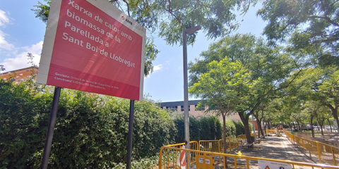 Comienzan las obras de una red de calor en Sant Boi de Llobregat que usará biomasa de astilla forestal