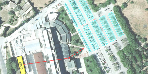 Baleares impulsa una pérgola fotovoltaica en el aparcamiento público de un hospital de Mallorca