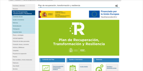 El Plan de Recuperación tiene su propio apartado en la web del Ministerio de Transición Ecológica