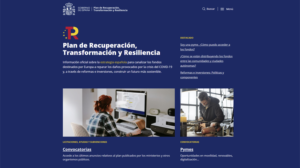 Página de inicio Planderecuperacion.gob.es