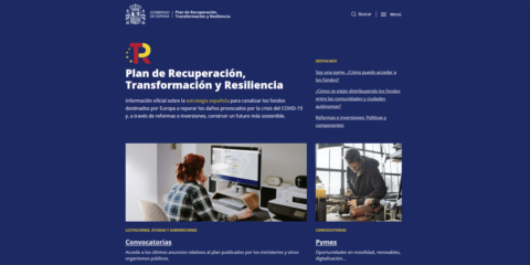 El Plan de Recuperación español dispone de su propia web informativa