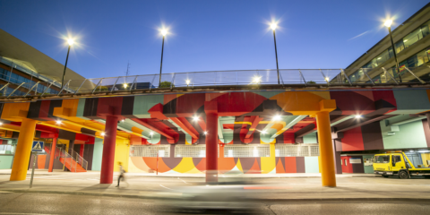 El aparcamiento del Paseo de Roma de Fuenlabrada, más eficiente con la solución LED Indu Bay de Schréder