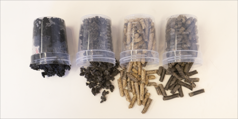 La Diputación de Badajoz desarrolla un prototipo para generar biomasa a partir de lodo y restos vegetales