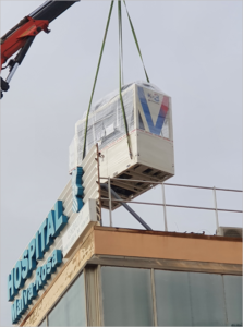 Enfriadoras Kr3 de Hitecsa en el Hospital La Malvarrosa