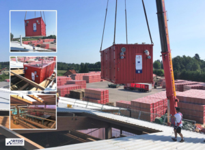 Llegada de la bomba de calor en Wienerberger