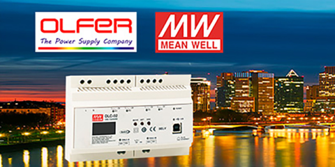 Electrónica OLFER distribuye el controlador de iluminación digital Serie DLC-02 de Mean Well
