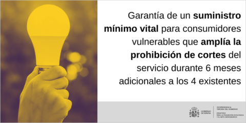 Nuevo paquete de medidas para reducir la factura mensual de electricidad de los consumidores