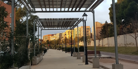 El proyecto fotovoltaico del Parque Lineal de Benimàmet en Valencia reduce a la mitad la factura eléctrica