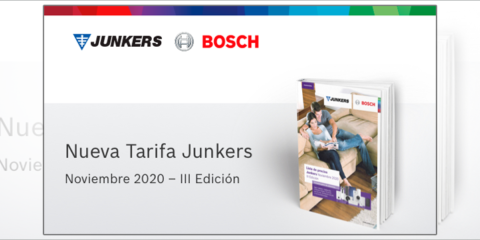 Junkers Bosch actualiza su tarifa de precios con todas sus novedades en soluciones de climatización
