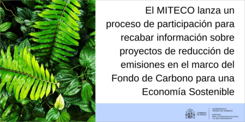 Proceso para recabar expresiones de interés sobre proyectos de reducción de emisiones del FES-CO2