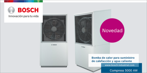 La gama de bombas de calor aire-agua Compress 5000 AW se incorpora al catálogo de Bosch