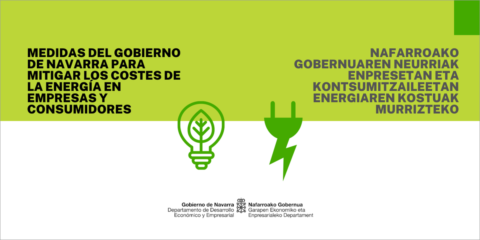 Medidas del Gobierno de Navarra para mitigar el coste de la energía en empresas y consumidores