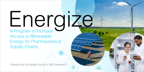 Programa Energize de Schneider Electric y Carnstone para llevar la energía verde al sector farmacéutico